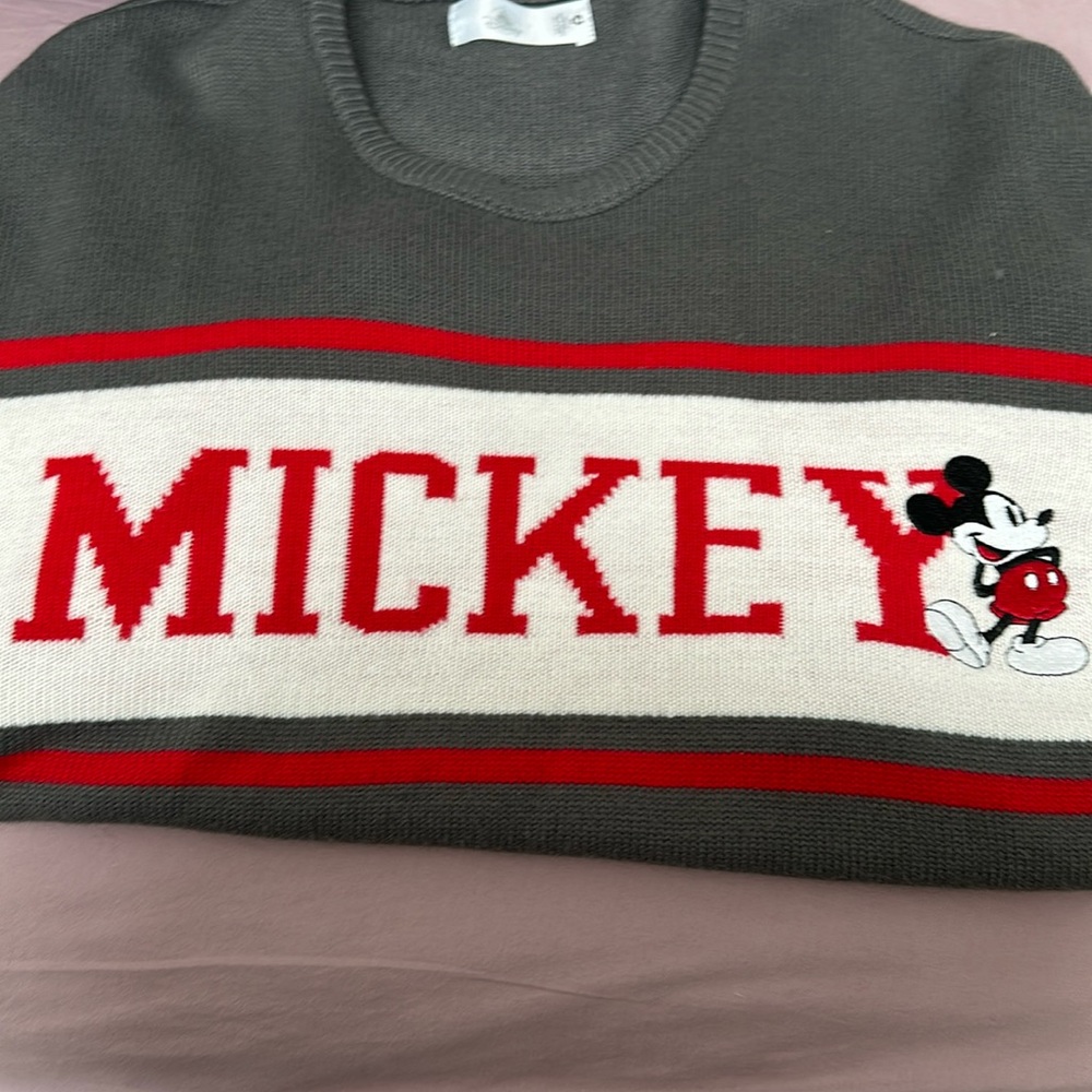 Original Disneyland Sweater embroidered Mickey Mouse worn once